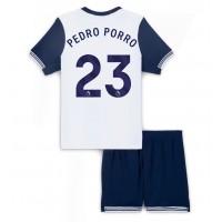 Dres Tottenham Hotspur Pedro Porro #23 Domaci za djecu 2024-25 Kratak Rukav (+ kratke hlače)